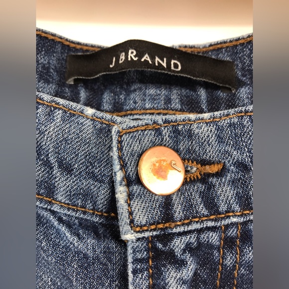 J Brand Jake Jeans Adored Size 25 Medium Wash Denim Distressed - Picture 3 of 3